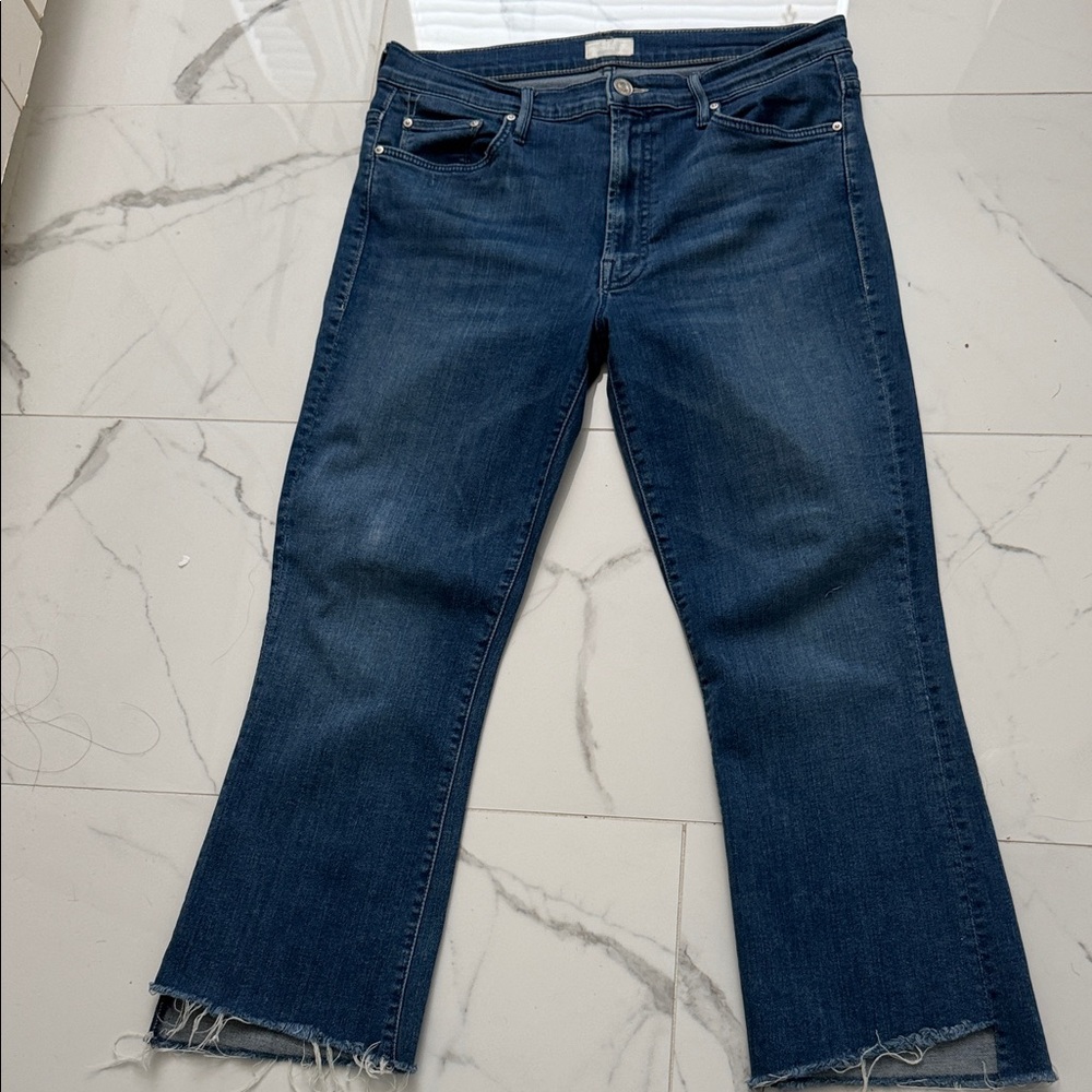 MOTHER Women's Dark Blue Flare Jeans